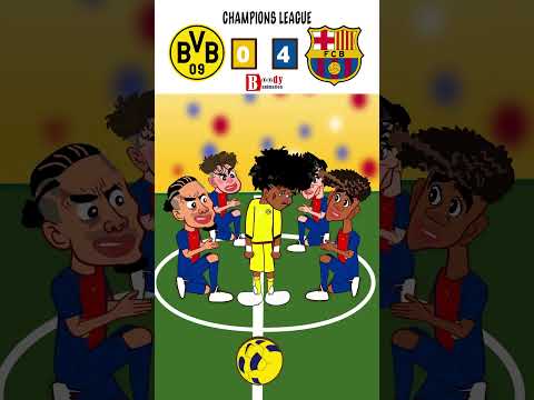 highlights of barcelona vs borussia dortmund 4 0 barcelona dortmund