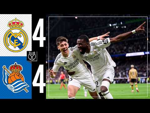 highlights real madrid 4 4 real sociedad copa del rey 2024 25