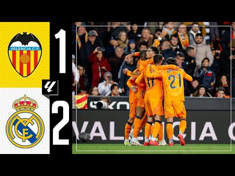 highlights valencia 1 2 real madrid laliga 2024 25