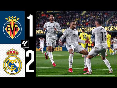 highlights villarreal 1 2 real madrid laliga 2024 25