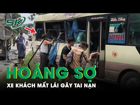 hoang so xe khach mat lai gay tai nan khien 2 nguoi bi thuong nang skds