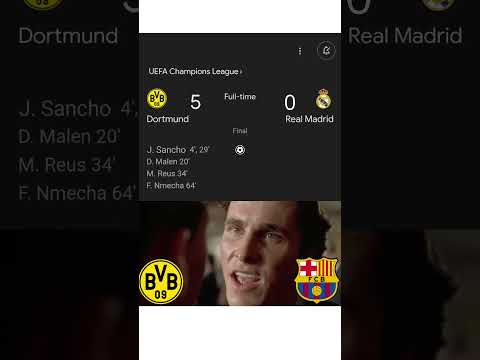 how barcelona fans feel rn f09f98ad ucl realmadrid dortmund barcelona