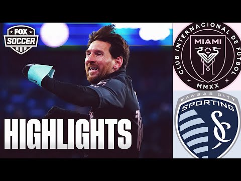 inter miami vs sporting kansas city highlights concacaf champions cup fox soccer