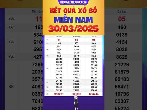 ket qua xo so mien nam hom nay ngay 30 3 2025 xs mien nam xsmn 30 3