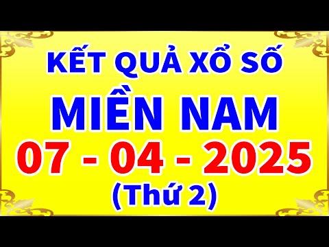 ket qua xo so mien nam hom nay ngay 7 4 2025 xs tphcm xs dong thap xs ca mau