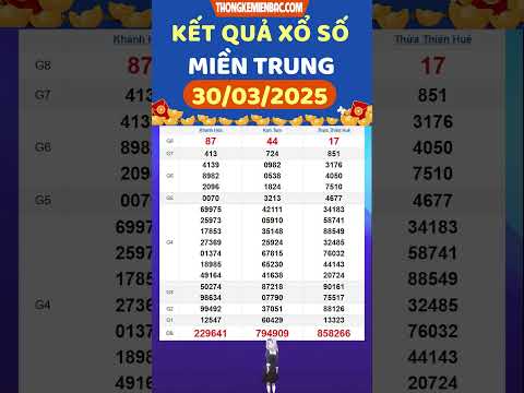 ket qua xo so mien trung hom nay ngay 30 3 2025 xs mien trung sxmt kqxsmt xsmt 30 3