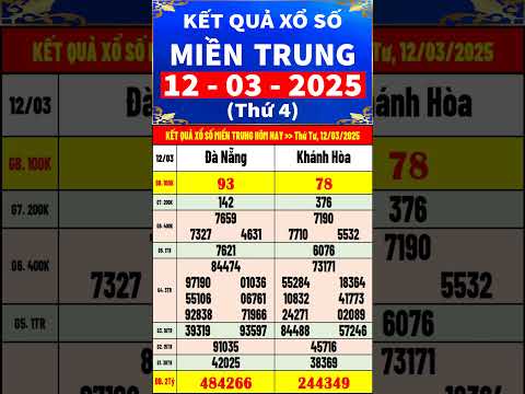 ket qua xo so mien trung hom nay thu 4 ngay 12 3 2025 xs da nang xs khanh hoa shorts