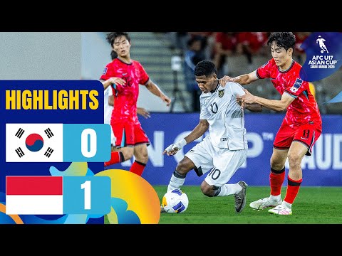 korea republic vs indonesia highlights afc u17 asian cup 2025