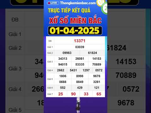 kqxsmb ket qua xo so mien bac hom nay thu 3 ngay 1 4 2025 sxmb xsmb 1 4 2025