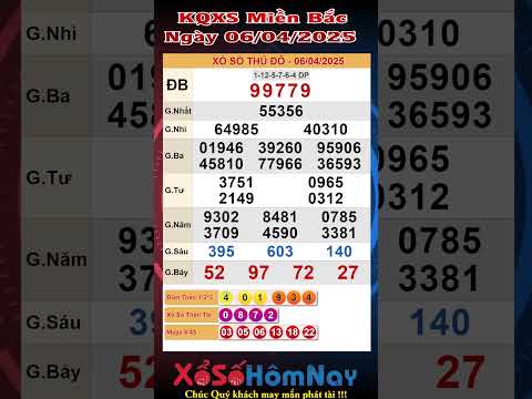 kqxsmb ket qua xo so mien bac ngay 06 04 2025 xsmb xs thu do thai binh xstb xo so thu do