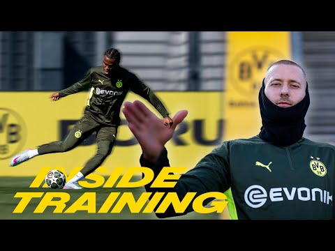 last session before the ucl quarter final in barcelona inside training