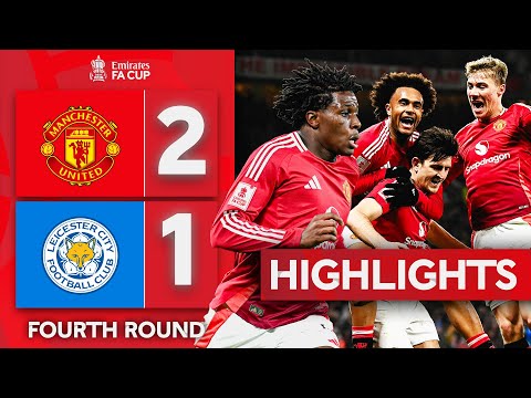 late winner dorgu impresses manchester united 2 1 leicester city emirates fa cup 2024 25