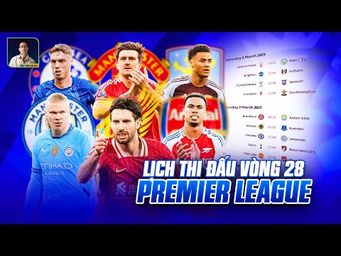 lich thi dau vong 28 epl man utd tu chien arsenal them ngua o dua top 4