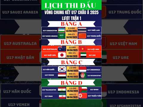 lich thi dau vong chung ket u17 chau a 2025