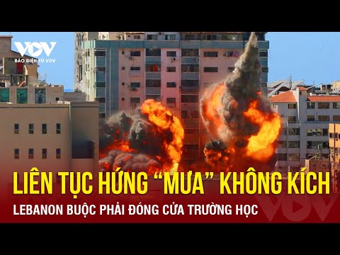 lien tuc hung mua khong kich lebanon buoc phai dong cua nhieu truong hoc o thu do beirut
