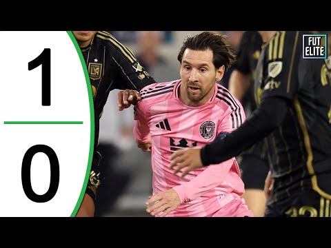 lionel messi plays in semi final lafc vs inter miami extended highlights goals 2025