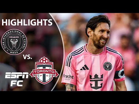 lionel messi scores f09f8ea5 inter miami vs toronto fc mls highlights espn fc