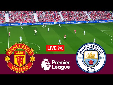 live manchester united vs manchester city premier league 24 25 full match video game simulation
