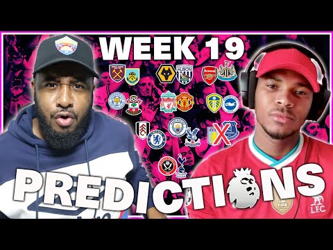liverpool vs man united man city vs crystal palace more in match week 19 predictions