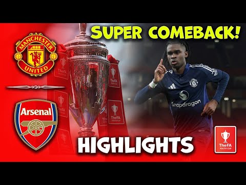 manchester united vs arsenal u18 fa youth cup quarter finals man united highlights 28 02 2025