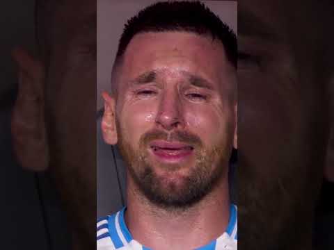messi emotional after exiting 2024 copa final messi argentina soccer