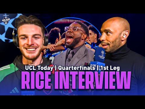 micah goes crazy over rice rocketsf09fa4af declan rice interview after arsenal victory ucl today