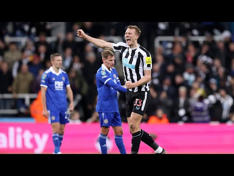 newcastle united 2 leicester city 0 carabao cup quarter final highlights
