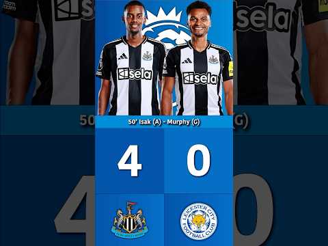newcastle vs leicester goals against each other in premier league 14 12 2024
