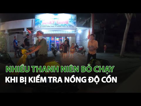 nhieu thanh nien bo chay khi bi kiem tra nong do con vtc14