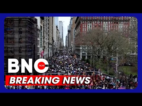 nong bien nguoi bieu tinh chong trump nhan chim new york bnc now