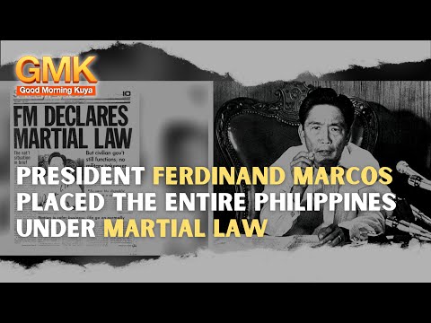 president ferdinand marcos placed the entire philippines under martial law today in history