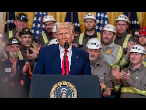 president trump participates in an unleashing american energy executive order signing event