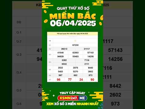 quay thu xsmb hom nay 6 4 2025 quaythuxsmb xsmb