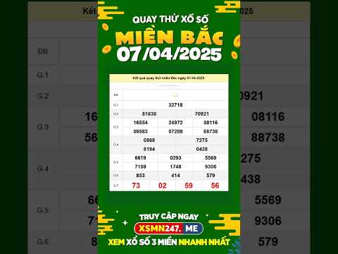 quay thu xsmb hom nay 7 4 2025 quaythuxsmb xsmb