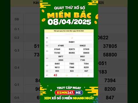 quay thu xsmb hom nay 8 4 2025 quaythuxsmb xsmb