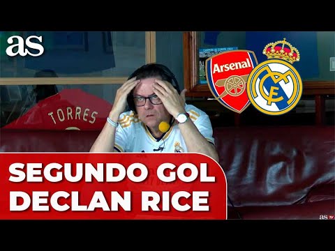 reaccion roncero al gol de rice arsenal 1 real madrid 0