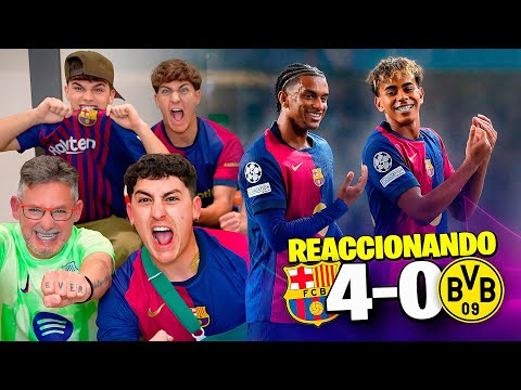 reaccionando al fc barcelona 4 0 borussia dortmund estamos en semis
