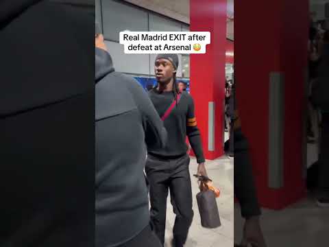 real madrid leave after their defeat at arsenal f09f98b3 realmadrid arsenal football news vinicius 1