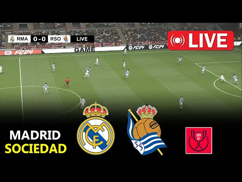 real madrid vs real sociedad copa del rey 2025 efootball pes 21 gameplay
