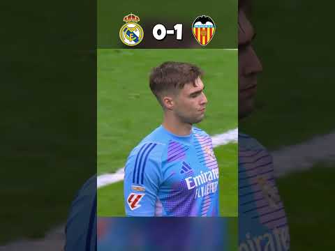real madrid vs valencia 1 2 highlights football youtube shorts