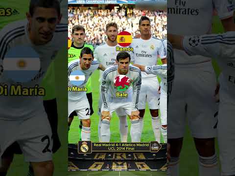 squad real madrid ucl 2014 final players nation