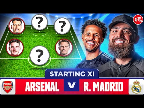 starting xi live arsenal vs real madrid ucl quarter final