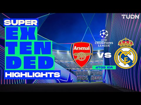 super extended highlights arsenal vs real madrid uefa champions league 4tos final 24 25 tudn