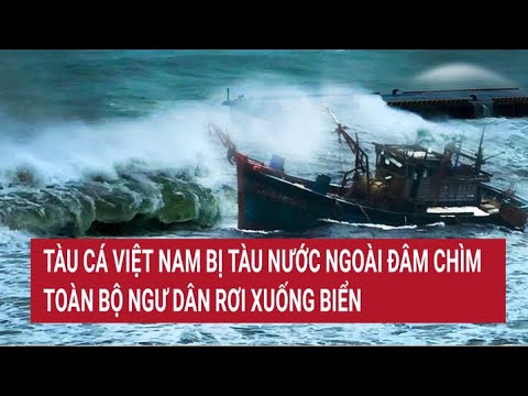 tau ca viet nam bi tau nuoc ngoai dam chim toan bo ngu dan roi xuong bien
