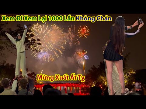 tet ha noi 2025 man nhan man ban phao hoa don nam moi 2025 tren ho guom