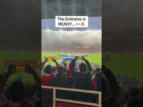 the emirates is ready as arsenal host real madrid in the champions league f09f9180 arsenal realmadrid