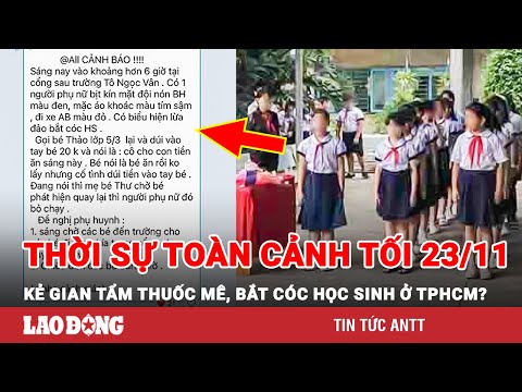 thoi su toan canh toi 23 11 thuc hu thong tin ke gian tam thuoc me bat coc hoc sinh o tphcm bld
