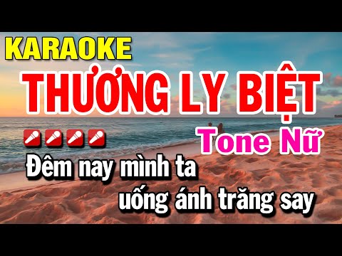 thuong biet ly karaoke tone nu rumba nhac tre nhac hoa loi viet