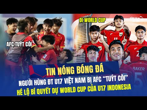tin hot bong da 8 4 nguoi hung u17 viet nam bi afc tuyt coi he lo bi quyet giup u17 indo du wc
