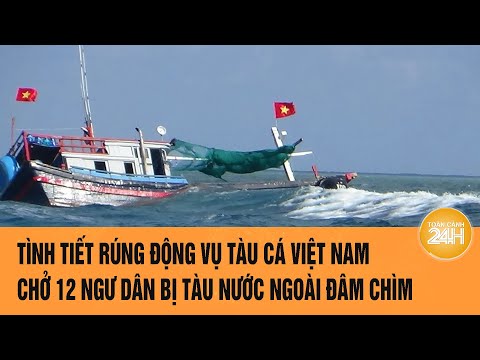 tinh tiet rung dong vu tau ca viet nam cho 12 ngu dan bi tau nuoc ngoai dam chim